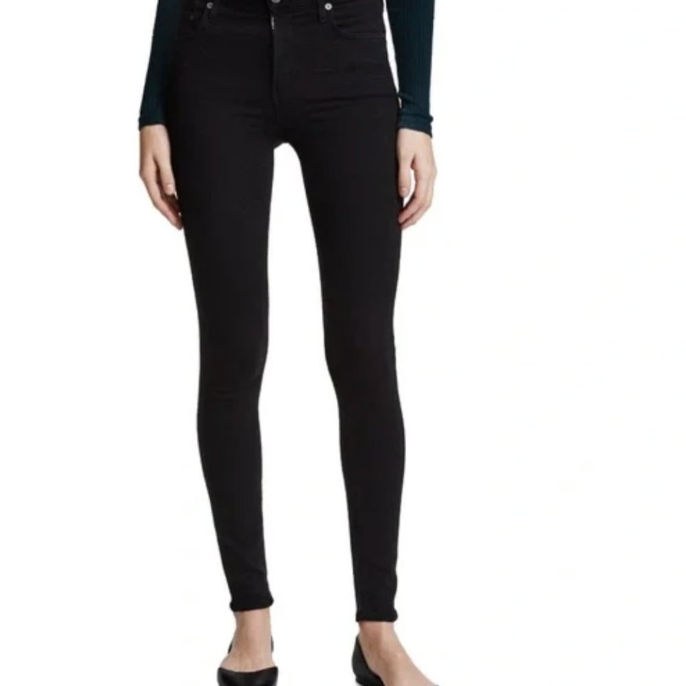 Citizens of Humanity Rocket High Rise Skinny Black Jean, Size 29